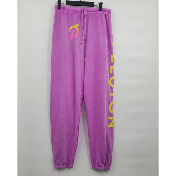 Aviator Nation X Peloton Logo Sweatpant Jogger Women XL Size Medium Neon Purple - Picture 1 of 14